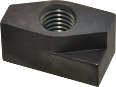 Gibraltar - 1/2-13 Blind Tapped Quarter Turn T Slot Nut - 11/16" Slot Width, 11/16 x 0.427" Base Width x Height, 1-3/8 x 3/4" OAL x Height - Exact Tooling