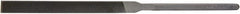 Grobet - 8-1/2" Needle Precision Swiss Pattern Hand File - 3/8" Width Diam x 1/8" Thick, Handle - Exact Tooling