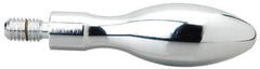 Gibraltar - M5x0.8 Threaded Stem, Fixed Handwheel & Machine Handle - Steel Bulb Shape Handle, Steel Stem - Exact Tooling