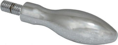 Gibraltar - M6x1 Threaded Stem, Fixed Handwheel & Machine Handle - Steel Bulb Shape Handle, Steel Stem - Exact Tooling