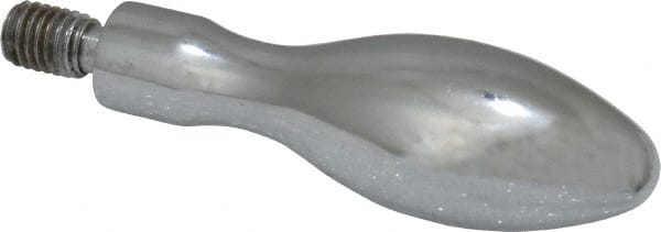 Gibraltar - M8x1.25 Threaded Stem, Fixed Handwheel & Machine Handle - Steel Bulb Shape Handle, Steel Stem - Exact Tooling