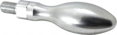 Gibraltar - M12x1.75 Threaded Stem, Revolving Handwheel & Machine Handle - Steel Bulb Shape Handle, Steel Stem - Exact Tooling