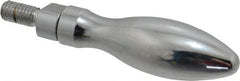 Gibraltar - M6x1 Threaded Stem, Revolving Handwheel & Machine Handle - Steel Bulb Shape Handle, Steel Stem - Exact Tooling