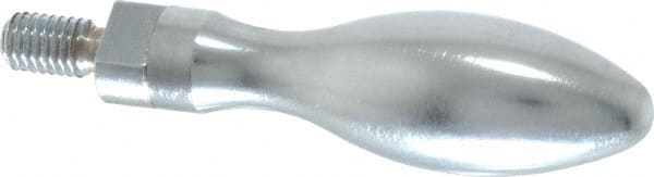 Gibraltar - M8x1.25 Threaded Stem, Revolving Handwheel & Machine Handle - Steel Bulb Shape Handle, Steel Stem - Exact Tooling