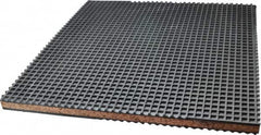 Mason Ind. - 18" Long x 18" Wide x 1" Thick, Neoprene ans Cork, Machinery Leveling Pad & Mat - Exact Tooling