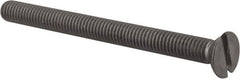 Value Collection - M6x1.00 Metric Coarse, 70mm OAL Slotted Drive Machine Screw - Flat Head, Grade 18-8 & A2 Stainless Steel, Uncoated, Without Washer - Exact Tooling