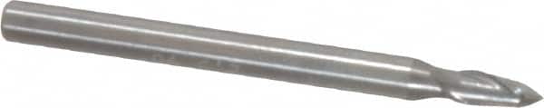 Magafor - 2.5mm Body Diam, 90°, 1-1/2" OAL, Solid Carbide Spotting Drill - Exact Tooling