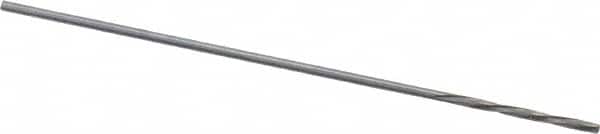 Magafor - 0.5994mm Solid Carbide 4 Flute Chucking Reamer - Spiral Flute, 0.0236" Straight Shank, 9/32" Flute Length, 1-5/16" OAL - Exact Tooling