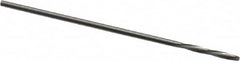 Magafor - 0.8509mm Solid Carbide 4 Flute Chucking Reamer - Spiral Flute, 0.0335" Straight Shank, 9/32" Flute Length, 1-5/16" OAL - Exact Tooling