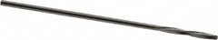 Magafor - 0.9296mm Solid Carbide 4 Flute Chucking Reamer - Spiral Flute, 0.0366" Straight Shank, 9/32" Flute Length, 1-5/16" OAL - Exact Tooling