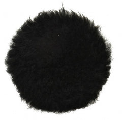 3M - 3" Diam Lambswool Bonnet Pad - 25/32" Pile, Hook & Loop Attachment - Exact Tooling