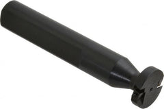 Cutting Tool Technologies - Shank Connection, 1/4" Cutting Width, 1/4" Depth of Cut, 1" Cutter Diam, 1 Tooth Indexable Slotting Cutter - 3/4" Shank Diam, DSSC Toolholder, 1215 Insert, Neutral Cutting Direction - Exact Tooling