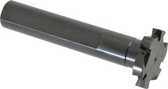 Cutting Tool Technologies - Shank Connection, 3/8" Cutting Width, 1/2" Depth of Cut, 2" Cutter Diam, 3 Tooth Indexable Slotting Cutter - 1" Shank Diam, DSSC Toolholder, 1312 Insert, Right Hand Cutting Direction - Exact Tooling