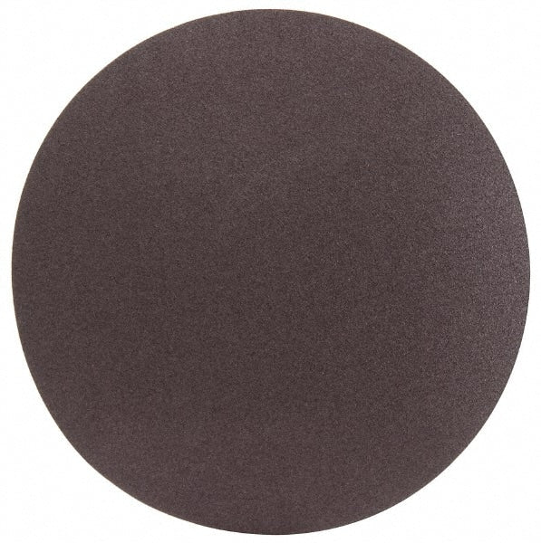 Norton - 24" Diam, 50 Grit Aluminum Oxide Adhesive PSA Disc - Coarse Grade, Brown, X Weighted Backing, Flexible - Exact Tooling