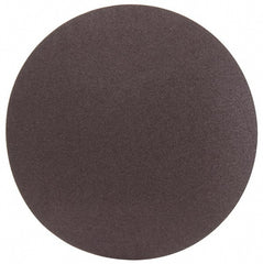 Norton - 24" Diam, 50 Grit Aluminum Oxide Adhesive PSA Disc - Coarse Grade, Brown, X Weighted Backing, Flexible - Exact Tooling