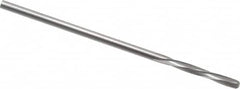 Magafor - 1.4097mm Solid Carbide 4 Flute Chucking Reamer - Spiral Flute, 0.0555" Straight Shank, 25/64" Flute Length, 1-9/16" OAL - Exact Tooling
