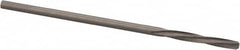 Magafor - 1.4402mm Solid Carbide 4 Flute Chucking Reamer - Spiral Flute, 0.0567" Straight Shank, 25/64" Flute Length, 1-9/16" OAL - Exact Tooling
