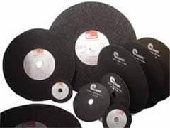 Made in USA - 7" 60 Grit Aluminum Oxide Cutoff Wheel - 1/16" Thick, 1/2" Arbor, 5,184 Max RPM, Use with Stationary Tools - Exact Tooling