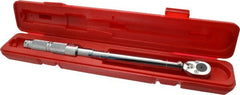 Proto - 1/2" Drive Micrometer Type Ratchet Head Torque Wrench - 21 N/m to 116 N/m Torque, 15-1/2" OAL, 0.68 N/m Graduation, Ratchet Head - Exact Tooling