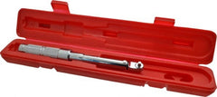 Proto - 1/4" Drive Micrometer Fixed Head Torque Wrench - 40 In/Lb to 200 In/Lb Torque, 11-45/64" OAL, 0.11 N/m Graduation, Ratchet Head - Exact Tooling