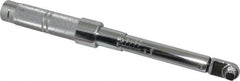 Proto - 3/8" Drive Micrometer Fixed Head Torque Wrench - 40 In/Lb to 200 In/Lb Torque, 11-45/64" OAL, 0.11 N/m Graduation, Ratchet Head - Exact Tooling