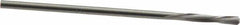 Magafor - 1.811mm Solid Carbide 4 Flute Chucking Reamer - Spiral Flute, 0.0713" Straight Shank, 7/16" Flute Length, 1-31/32" OAL - Exact Tooling