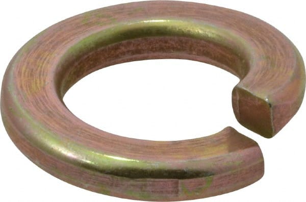 Value Collection - 1/2", 1/8" Thick Split Lock Washer - Grade 8 Alloy Steel, Zinc-Plated Finish, 0.502" Min ID, 0.512" Max ID, 0.779" Min OD, 0.869" Max OD - Exact Tooling
