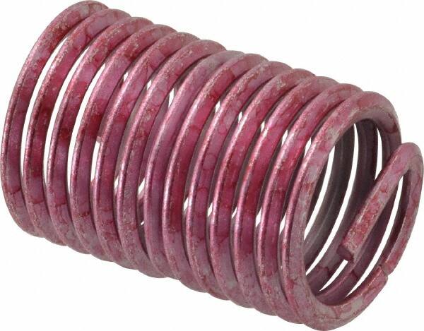 Heli-Coil - Single Insert, 3/4-10 UNC, 2D, Stainless Steel Screw Locking Insert - 13 Free Coils, 1-1/2 Inch Overall Length, 0.881 to 0.906 Inch Outside Diameter, with Tang, Bright Finish, 304 Material Grade - Exact Tooling