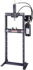 Dake - 10 Ton Hydraulic Shop Press - 10 Inch Stroke, 1 HP, Single Phase - Exact Tooling