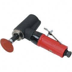 Autobrade Red - 2" Max Disc, 20,000 RPM, Pneumatic Handheld Disc Sander - 22 CFM, 1/4 NPT Inlet, 0.5 hp, 90 psi - Exact Tooling