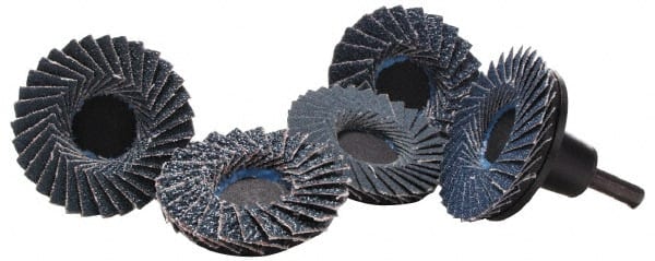 Merit Abrasives - 3" Diam Quick-Change Type S Disc Backing Pad - 1/4" Shank Diam, 30,000 RPM, Power-Lock Type 3 Compatible - Exact Tooling