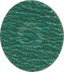 Merit Abrasives - 2" Disc Diam, 120 Grit, Zirconia Alumina Quick Change Disc - Type S Attaching System, Coated, Blue, Fine Grade, 30,000 RPM - Exact Tooling