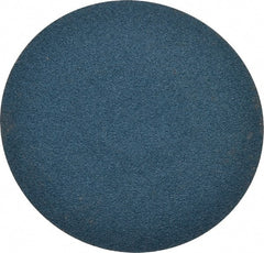 Merit Abrasives - 3" Disc Diam, 120 Grit, Zirconia Alumina Quick Change Disc - Type S Attaching System, Coated, Blue, Fine Grade, 20,000 RPM, R801 Series - Exact Tooling