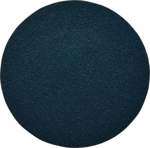 Merit Abrasives - 2" Disc Diam, 120 Grit, Zirconia Alumina Quick Change Disc - Type R Attaching System, Coated, Blue, Fine Grade, 30,000 RPM, KY672 Series - Exact Tooling