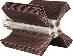 Merit Abrasives - 180 Grit, Coated, Aluminum Oxide Bore Polisher - Very Fine Grade, 22,000 RPM, Polishes Bores with 1 to 1-1/2" Diam - Exact Tooling