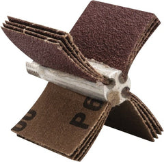 Merit Abrasives - 60 Grit, Coated, Aluminum Oxide Bore Polisher - Medium Grade, 22,000 RPM, Polishes Bores with 1-1/2 to 2" Diam - Exact Tooling