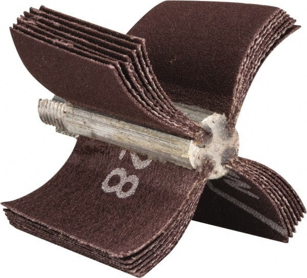 Merit Abrasives - 180 Grit, Coated, Aluminum Oxide Bore Polisher - Very Fine Grade, 22,000 RPM, Polishes Bores with 1-1/2 to 2" Diam - Exact Tooling