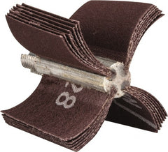 Merit Abrasives - 180 Grit, Coated, Aluminum Oxide Bore Polisher - Very Fine Grade, 22,000 RPM, Polishes Bores with 1-1/2 to 2" Diam - Exact Tooling