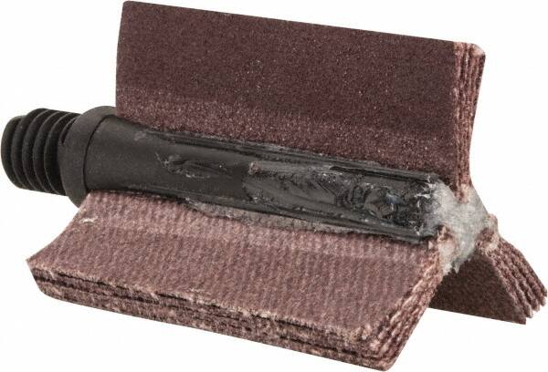 Merit Abrasives - 180 Grit, Coated, Aluminum Oxide Bore Polisher - Very Fine Grade, 25,000 RPM, Polishes Bores with 5/8 to 1" Diam - Exact Tooling