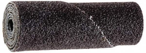 Merit Abrasives - 3/4" Max Roll Diam x 1" OAL, 60 Grit Straight Cartridge Roll - 3/16" Pilot Hole Diam, Medium Grade - Exact Tooling
