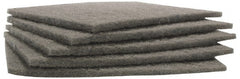 Merit Abrasives - Ultra Fine Grade, Silicon Carbide Hand Pad - Gray, 6" Wide x 9" Long, Nonwoven - Exact Tooling