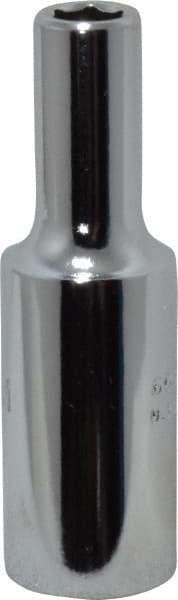 Proto - 3/8" Drive, Deep Hand Socket - 6 Points, 2-1/8" OAL, Chrome Finish - Exact Tooling