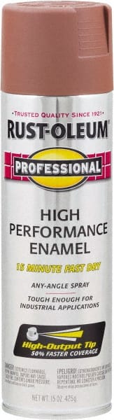 Rust-Oleum - 15 oz Red Aerosol Primer - 14 Sq Ft/Gal, Direct to Metal, Quick Drying, Interior/Exterior - Exact Tooling