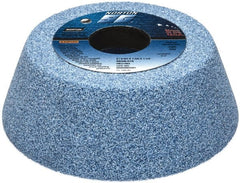 Norton - 5" Diam, 1-1/4" Hole Size, 1-3/4" Overall Thickness, 46 Grit, Type 11 Tool & Cutter Grinding Wheel - Coarse Grade, Ceramic, K Hardness, Vitrified Bond, 4,585 RPM - Exact Tooling