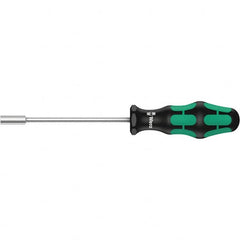 Wera - 3mm Solid Shaft Nutdriver - Cushion Grip Handle, 223mm OAL - Exact Tooling