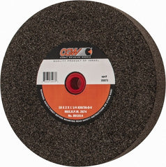 Camel Grinding Wheels - 36 Grit Aluminum Oxide Bench & Pedestal Grinding Wheel - 10" Diam x 1-1/4" Hole x 2" Thick, O Hardness, Very Coarse Grade , Bond - Exact Tooling