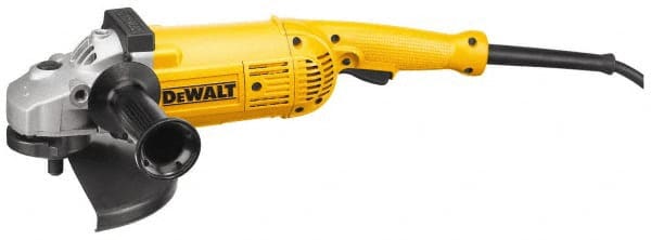 DeWALT - 7 & 9" Wheel Diam, 6,000 RPM, Corded Angle & Disc Grinder - 5/8-11 Spindle, 15 Amps - Exact Tooling