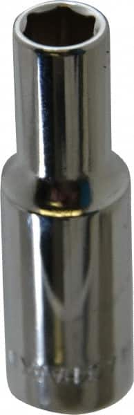 Blackhawk by Proto - 3/8" Drive, Deep Hand Socket - 6 Points, 2-7/64" OAL, Chrome Finish - Exact Tooling