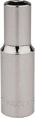 Blackhawk by Proto - 3/8" Drive, Deep Hand Socket - 6 Points, 2-7/64" OAL, Chrome Finish - Exact Tooling