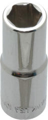 Blackhawk by Proto - 3/8" Drive, Deep Hand Socket - 6 Points, 1-13/16" OAL, Chrome Finish - Exact Tooling
